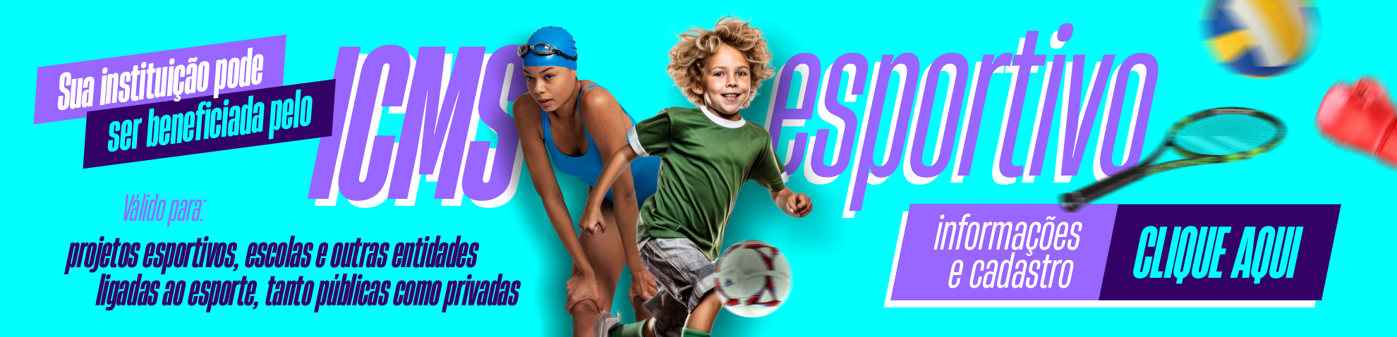ICMS Esportivo · informações e cadastro